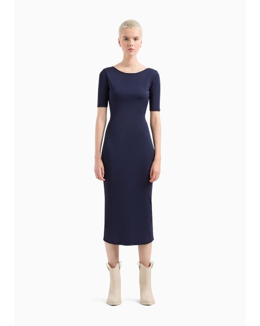 Armani Exchange Blue Midi Dresses