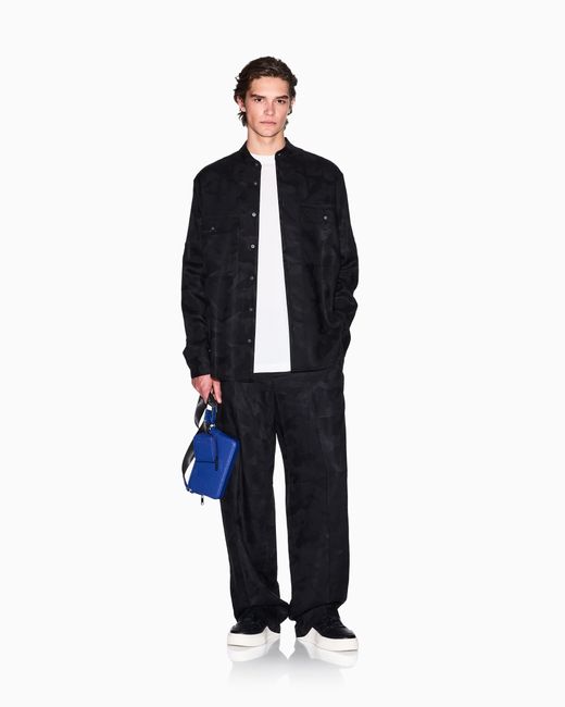 ARMANI EXCHANGE Lyocell-Hemd Mit Bequemer Passform in Blue für Herren