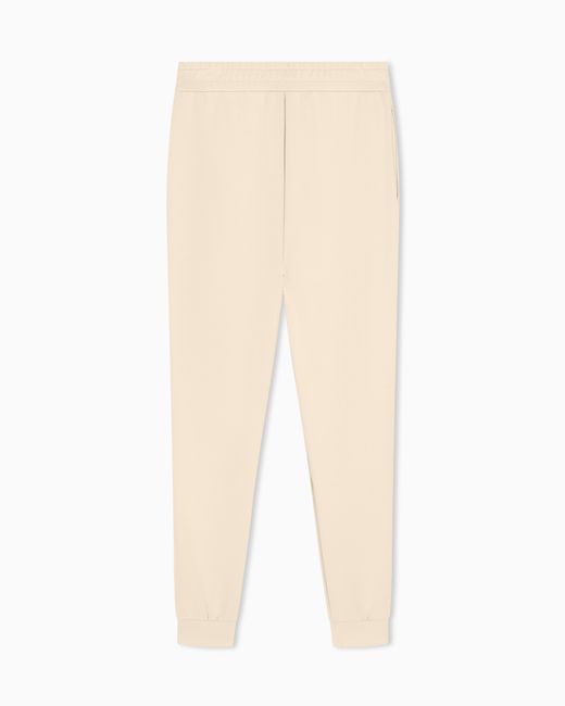 ARMANI EXCHANGE Natural Regular Fit Trousers Stretch Viscose Scuba