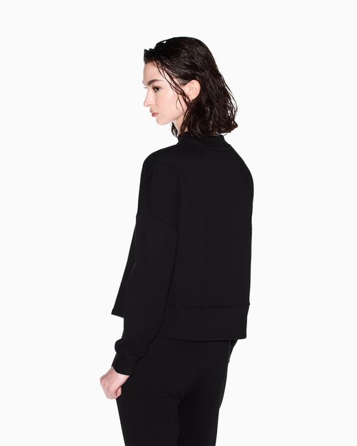 ARMANI EXCHANGE Black Crewneck Sweatshirt