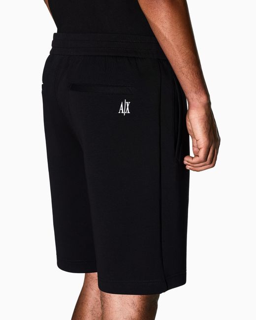 ARMANI EXCHANGE Black Bermuda Shorts for men