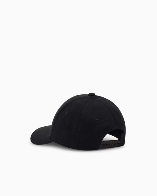 ARMANI EXCHANGE Black Six-Panel Baseball Cap