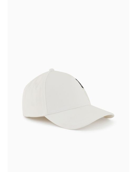 Armani Exchange White Peaked Hat 1991 for men