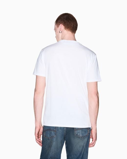 ARMANI EXCHANGE White T-Shirt Slim-Fit for men
