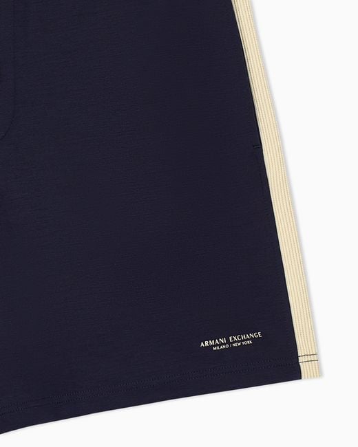 ARMANI EXCHANGE Blue Regular Fit Shorts for men