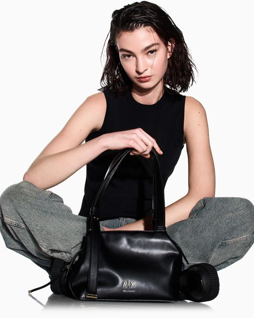ARMANI EXCHANGE Black Shoulder Bag