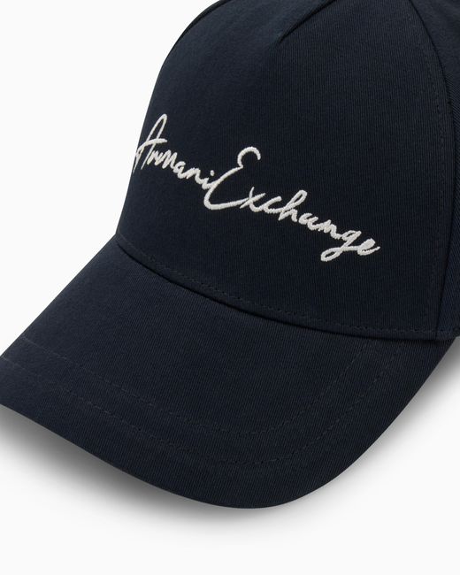 ARMANI EXCHANGE Blue Baseball Cap for men