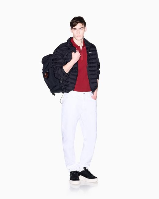 ARMANI EXCHANGE Red Slim Fit Polo Shirt for men