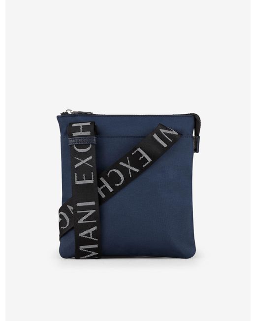 Armani Exchange Crossbody Bag in Blue for Men | Lyst