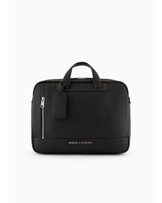 Armani Exchange Black Briefcases for men