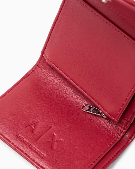 ARMANI EXCHANGE Red Wallet Mini