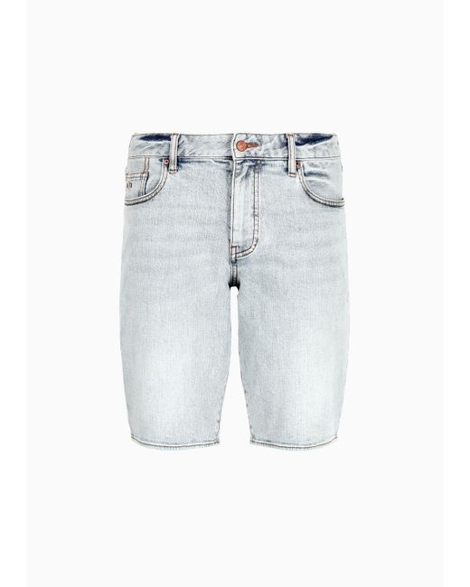 Shorts In Denim di Armani Exchange in Blue da Uomo