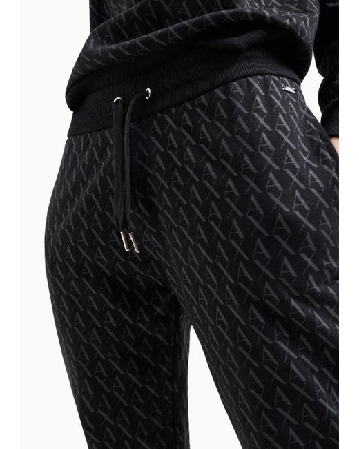 Pantaloni In Felpa di Armani Exchange in Black
