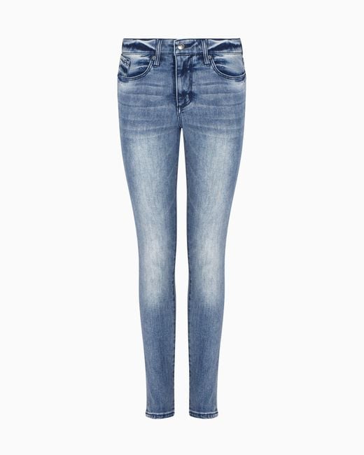 Jean En Denim Extensible Super Skinny J69 ARMANI EXCHANGE en coloris Blue