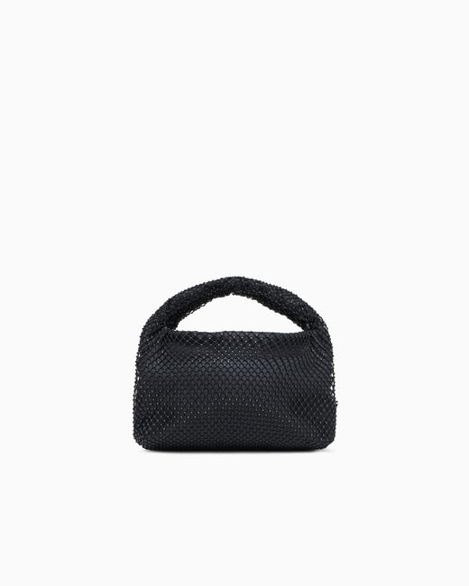ARMANI EXCHANGE Blue Textured Mini Crossbody Bag