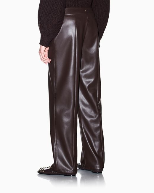 ARMANI EXCHANGE Brown Oversized Fit Trousers
