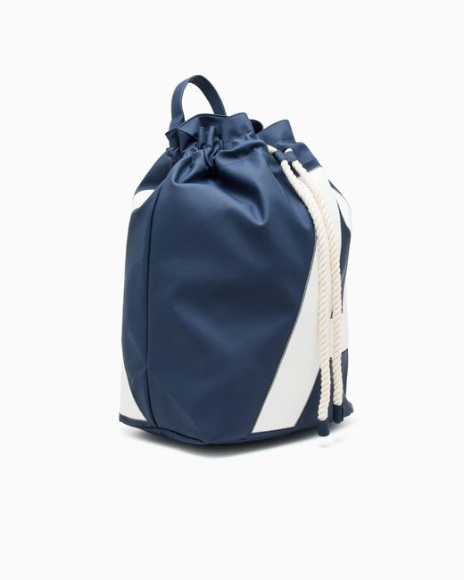 ARMANI EXCHANGE Blue Technical Fabric Backpack for men
