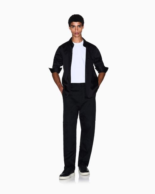 T-Shirt Coupe Régulière Avec Logo ARMANI EXCHANGE pour homme en coloris White