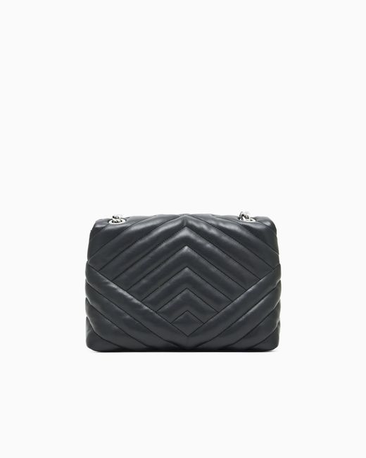 Sac Bandoulière En Matière Matelassée Avec Détails En Métal ARMANI EXCHANGE en coloris Black