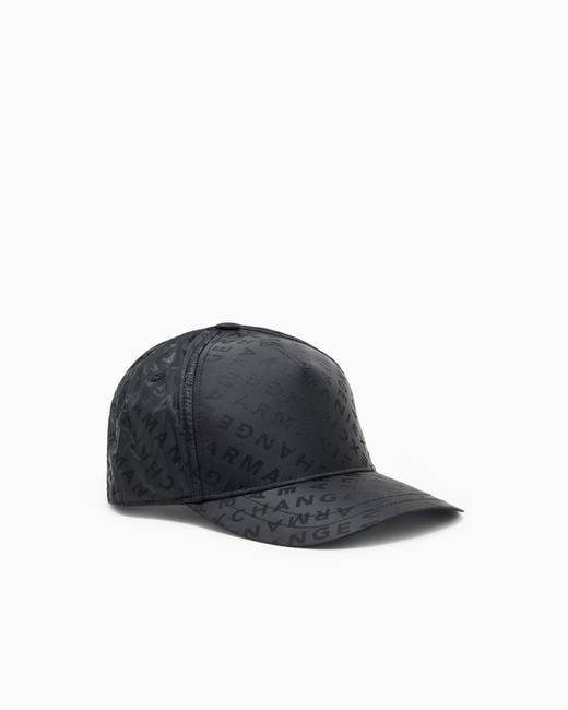 ARMANI EXCHANGE White Hat With Allover Logo for men