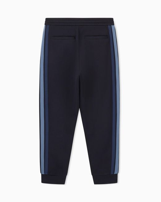 ARMANI EXCHANGE Black Structured Sweatpants for men
