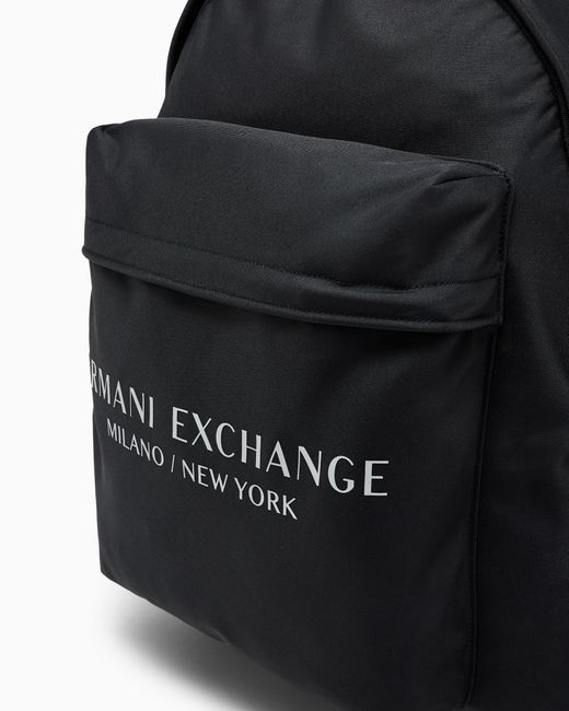 ARMANI EXCHANGE Black Backpack for men