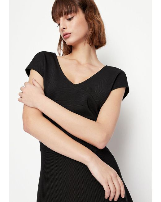 Armani Exchange Black Mini Dress