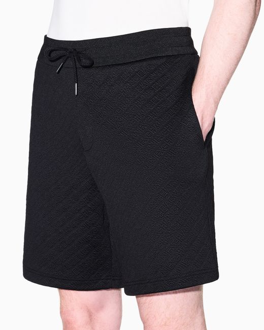 ARMANI EXCHANGE Blue Bermuda Jacquard Stretch Modern Comfort for men