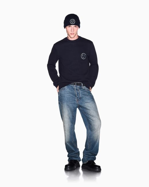 ARMANI EXCHANGE Blue Sweatshirt for men