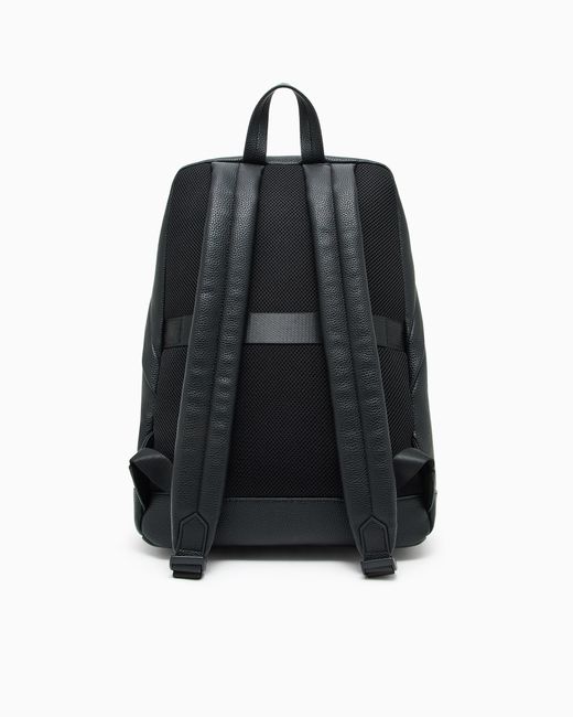 ARMANI EXCHANGE Blue Backpack With Embossed Logo for men