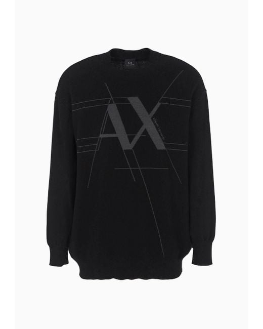 Armani exchange best sale black jumper