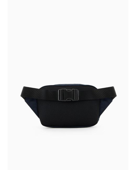Armani Exchange Blue Belt Bags for men