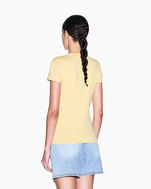 ARMANI EXCHANGE Yellow Slim Fit T-Shirt