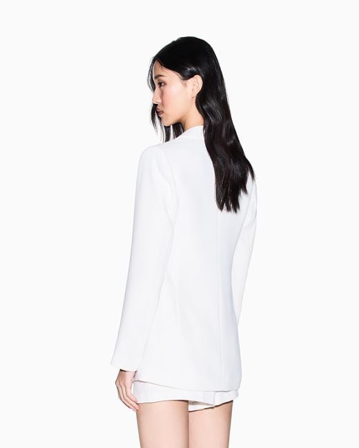 ARMANI EXCHANGE White Crepe Jacket