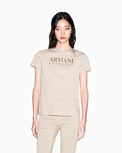 ARMANI EXCHANGE Natural Regular Fit T-Shirt