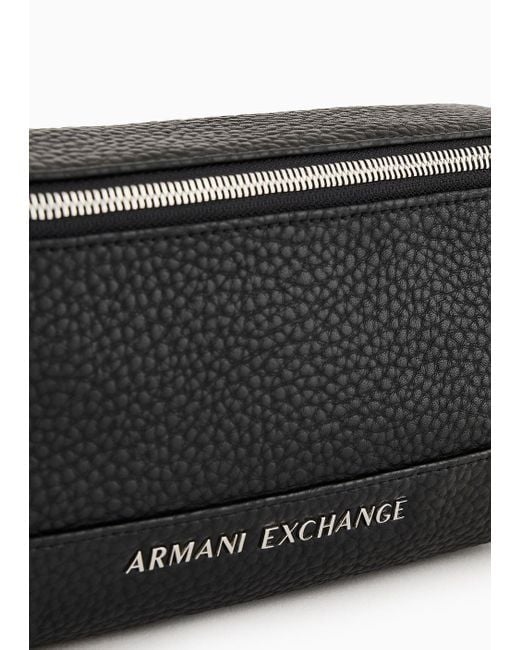 Armani Exchange Black Rectangular Pouch for men