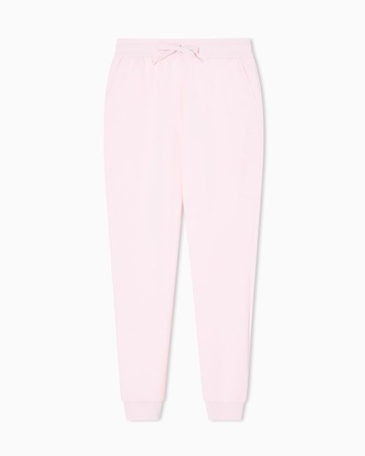 ARMANI EXCHANGE Pink Regular Fit Trousers Stretch Viscose Scuba