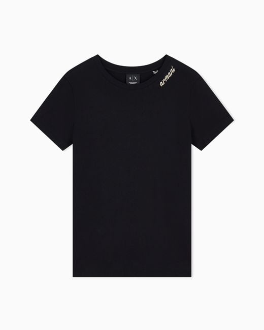 ARMANI EXCHANGE Black Regular T-Shirt
