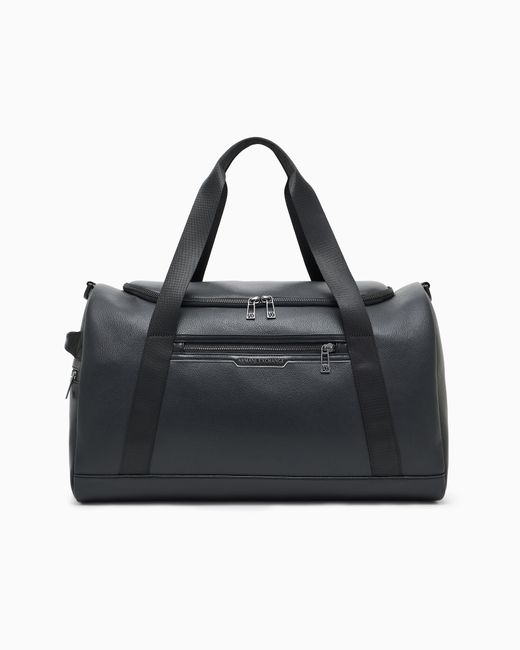 ARMANI EXCHANGE Black Duffel Bag for men