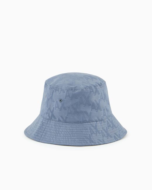 Bucket Hat di ARMANI EXCHANGE in Blue da Uomo