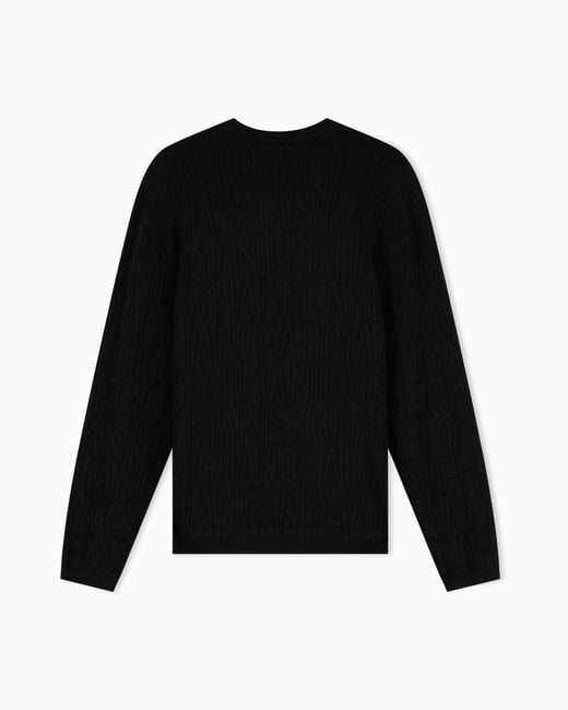 ARMANI EXCHANGE Black Pullover for men