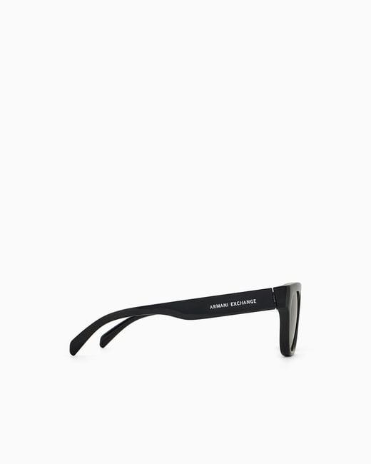 ARMANI EXCHANGE White Irregular-Shaped Sunglasses
