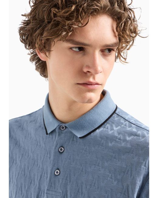 Camisas De Tipo Polo Armani Exchange de hombre de color Blue