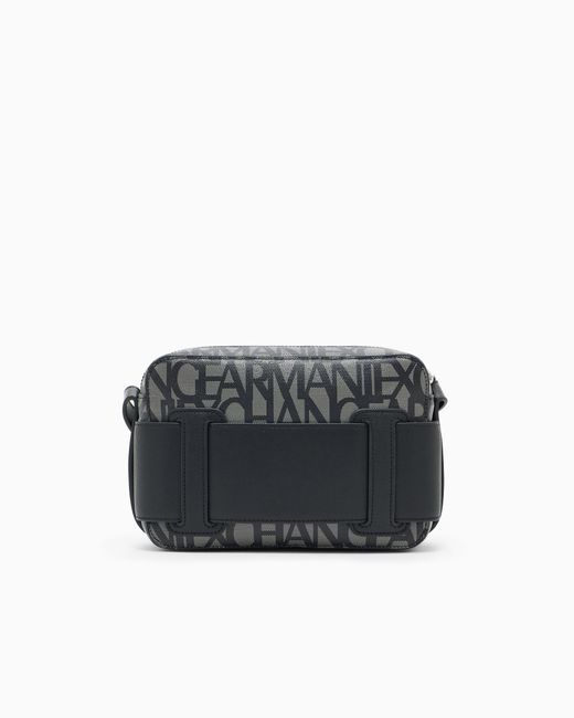ARMANI EXCHANGE Black Messenger Bag Monogram