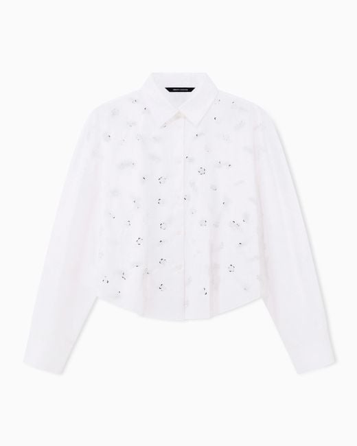 ARMANI EXCHANGE White Regular Fit Shirt