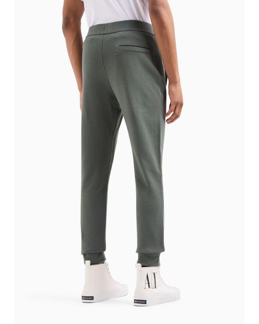 Armani Exchange Gray Icon Logo Cotton Sweatpants for men