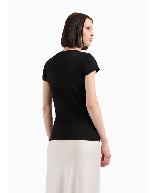 T-shirt Slim Fit di Armani Exchange in Black