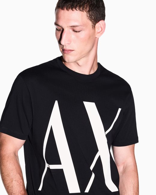ARMANI EXCHANGE Black Regular T-Shirt for men