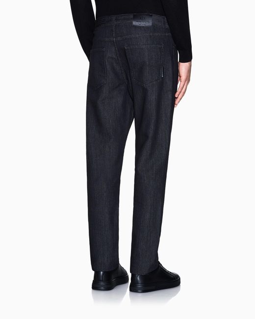 ARMANI EXCHANGE Blue Slim-Fit Five-Pocket Jeans for men