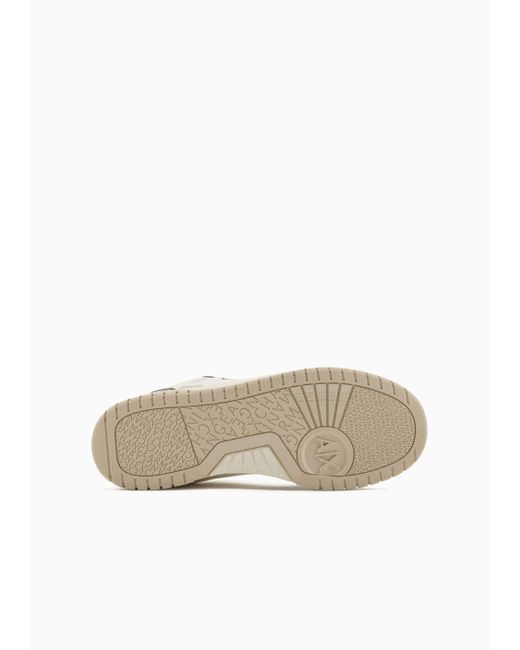 Armani Exchange White Sneakers With Logo for men